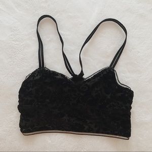 NWOT Aerie Black Velvet Bralette
